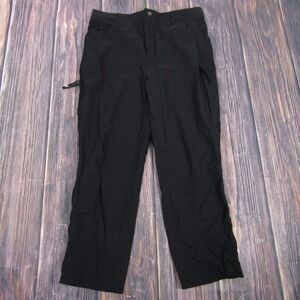 Halara NEW NWT Womens Large Black Cropped Pants Side Scrunch
